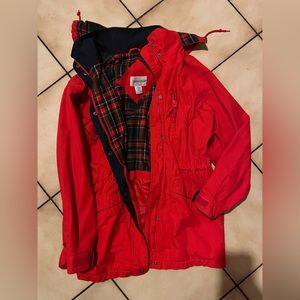 Vintage Cabin Creek Red Flannel Lined Jacket